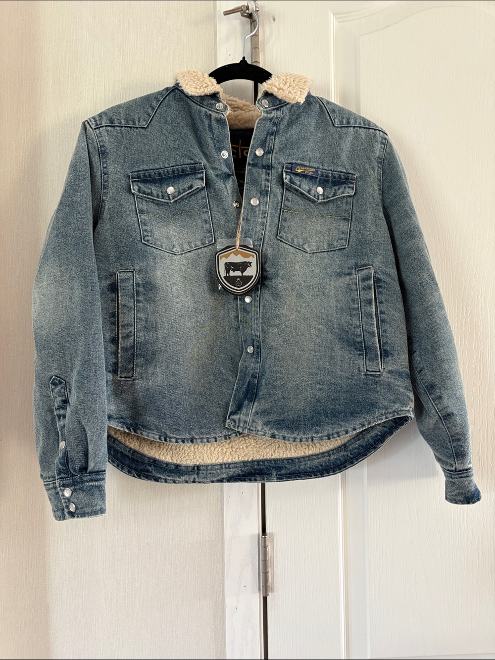 STS Ranchwear Blue Denim Sherpa-Lined Jacket